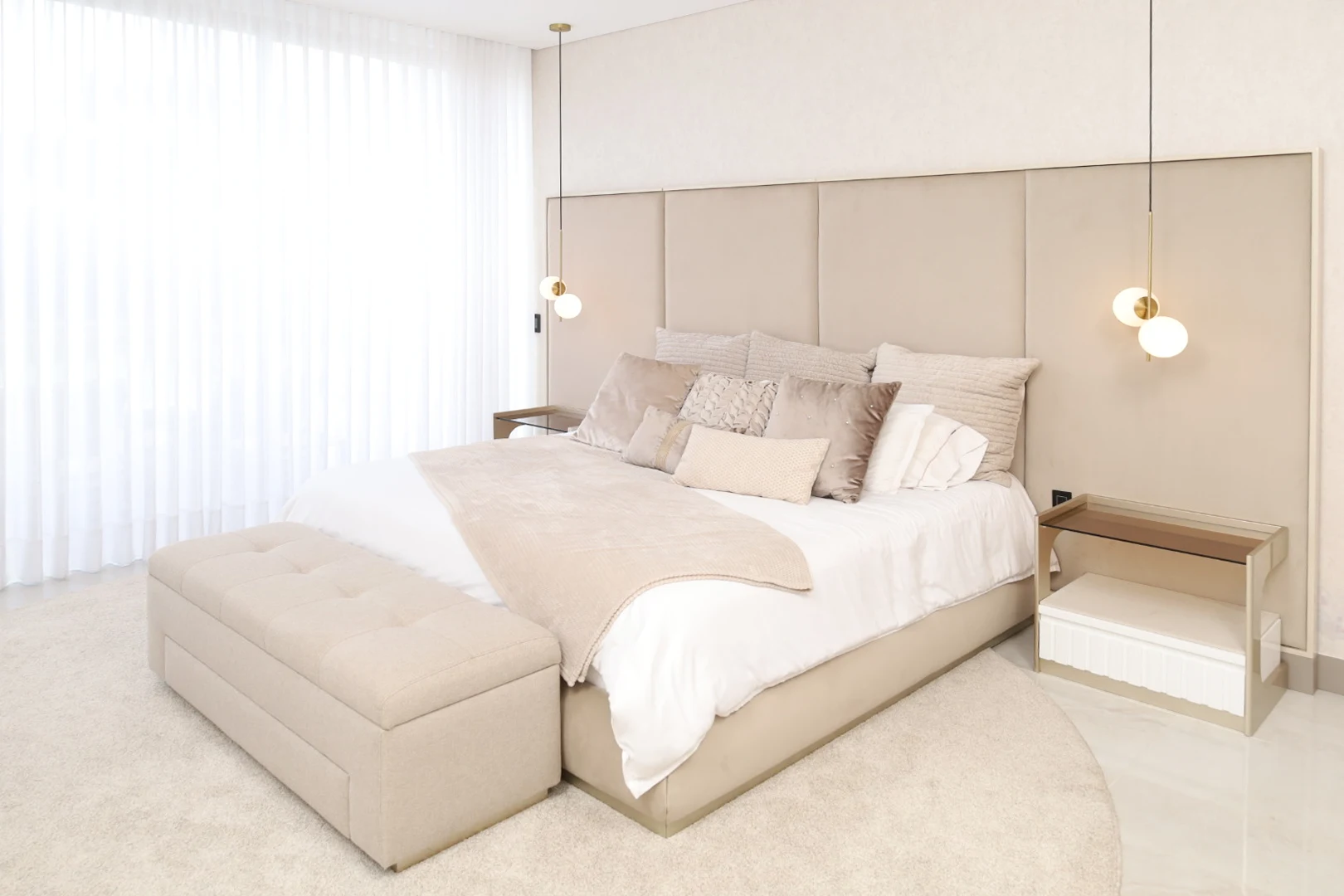 Diseño integral personalizado habitación principal marari con muebles personalizados